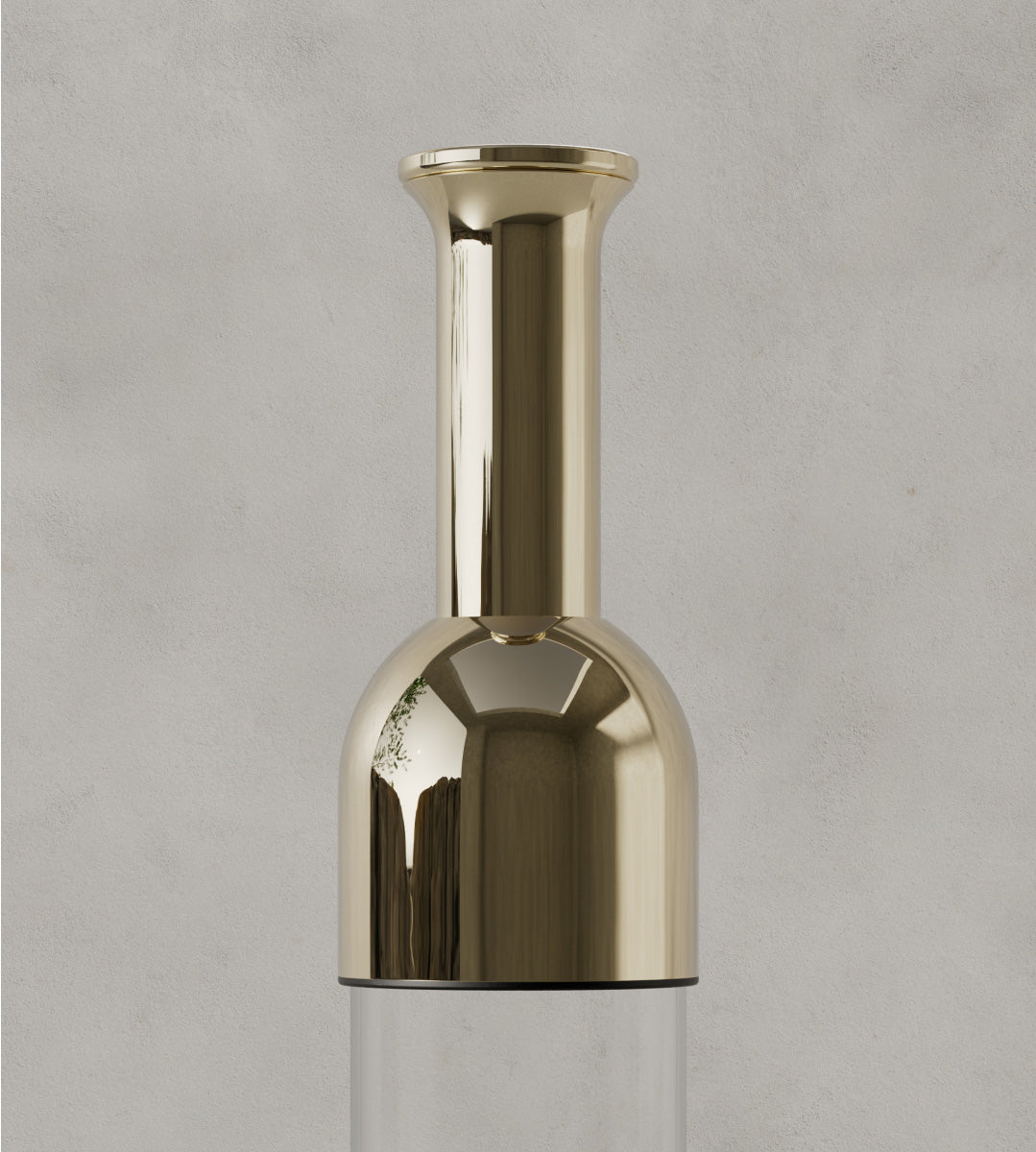 Details of the gold mirror eto wine decanter